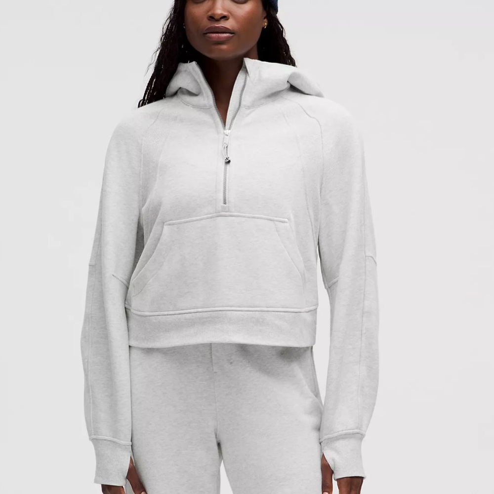 Lululemon Ultra Light Gray Scuba Hoodie